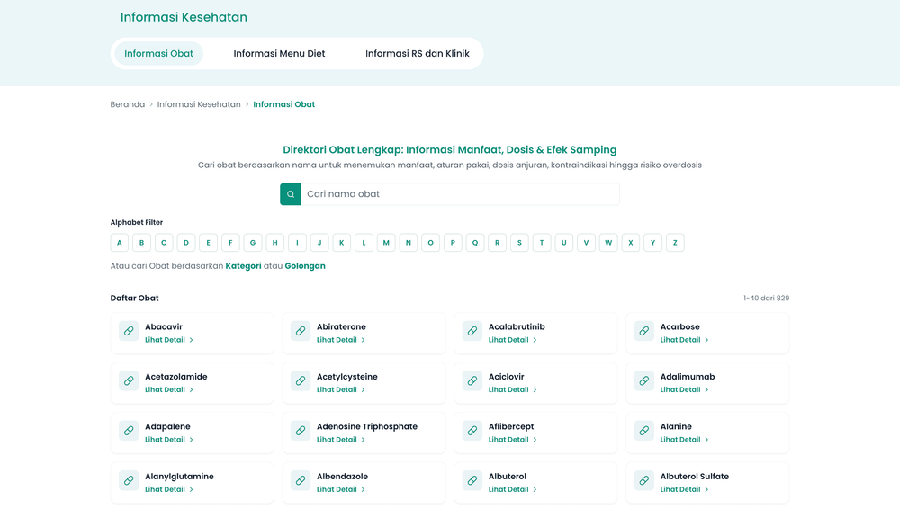 Direktori Obat Online untuk Mencari Informasi Berbagai Obat